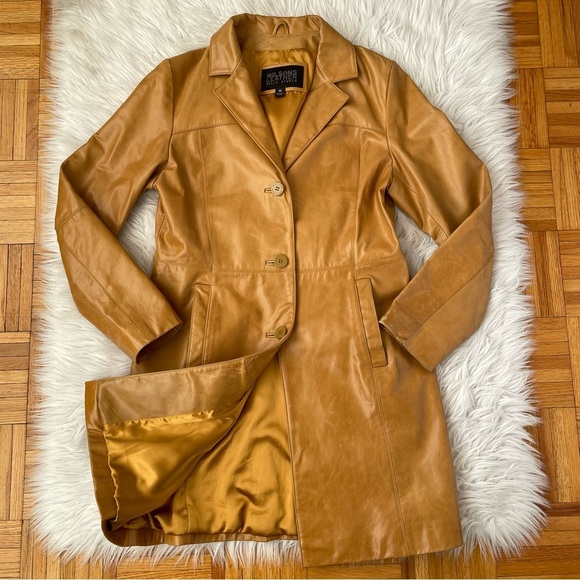 WILSONS 3/4 leather jacket vintage - Picture 1 of 16